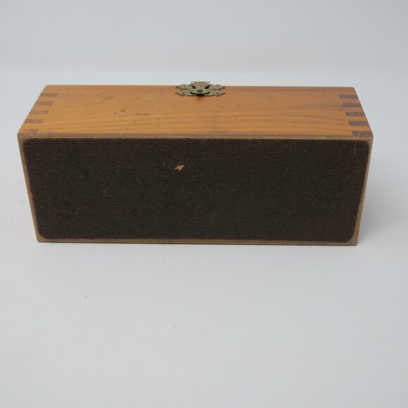 Vintage WM F DRUEKE & Sons Wooden Dovetail Box Dominoes Cribbage Board USA EUC - Picture 14 of 14